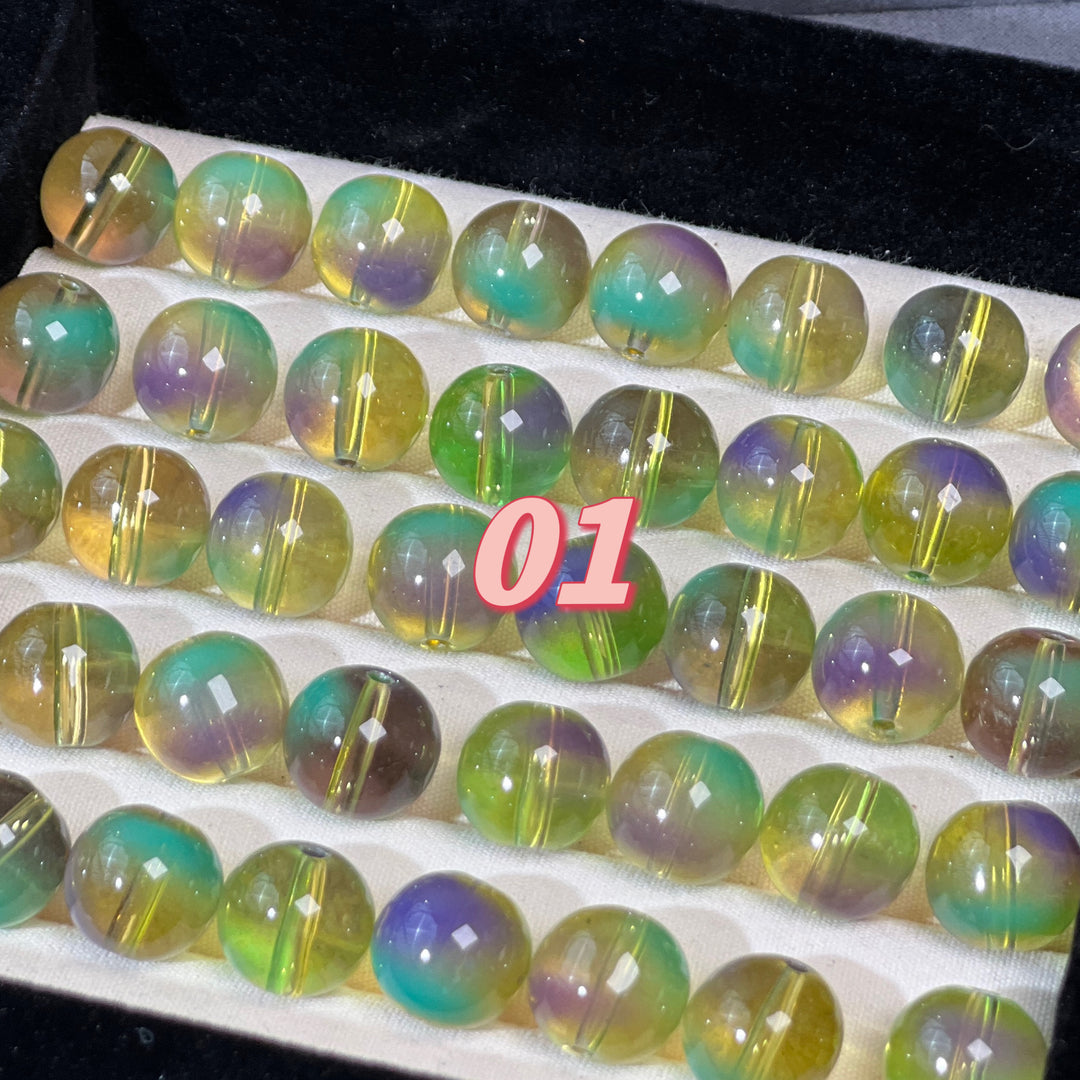 14mm Custom Color Glass Beads – Large Size, 12 Stunning Colors