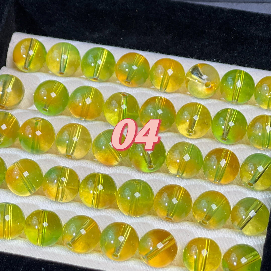 14mm Custom Color Glass Beads – Large Size, 12 Stunning Colors