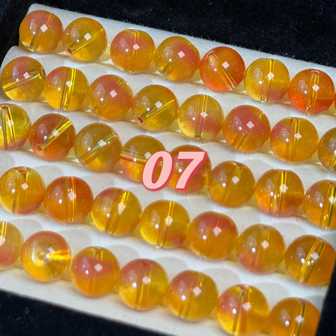 14mm Custom Color Glass Beads – Large Size, 12 Stunning Colors