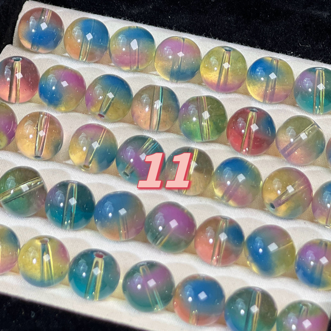 14mm Custom Color Glass Beads – Large Size, 12 Stunning Colors